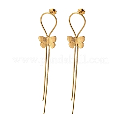 Ohrstecker mit Quasten aus Edelstahl 304 für Damen&nbsp;EJEW-D362-01G