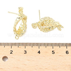 Accessoires de clous d'oreilles en laiton&nbsp;KK-Z106-03G-02