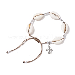 Braccialetti con ciondolo tartaruga in lega&nbsp;BJEW-JB11758-04