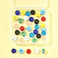 36 stücke 9 farben handgemachte böse auge Bunte Malerei perlen&nbsp;LAMP-FS0001-23