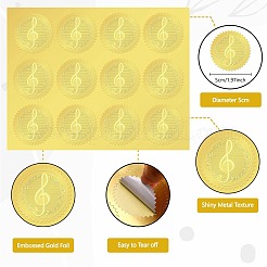 34 Blatt selbstklebende Aufkleber mit Goldfolienprägung&nbsp;DIY-WH0509-010