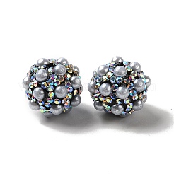Polymer Ton Strass Perlen&nbsp;RGLA-D050-01