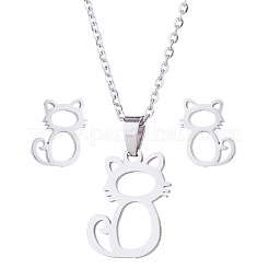 Ensemble de bijoux en acier inoxydable 201&nbsp;FS-WG80F87-02