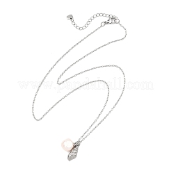 Halskette mit Anhänger aus muschelförmigem&nbsp;NJEW-JN06087