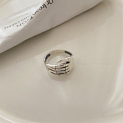 Handknochen 925 Sterling Silber verstellbare Manschettenringe&nbsp;FS-WG67184-01