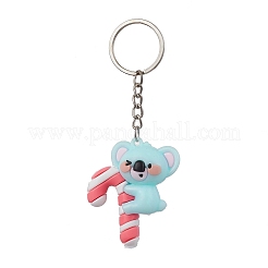 4 pièces 4 styles dessin animé bonbons koala pvc porte-clés en plastique&nbsp;KEYC-JKC00668-S