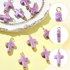 10 pendentif en porcelaine fait main&nbsp;PALLOY-FS00081