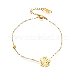 Bracciali a maglie in acciaio inossidabile 304 per donna&nbsp;BJEW-Z087-03G