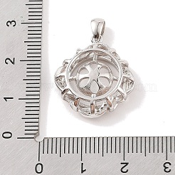 925 Sterling Silber Stiftschlaufenanhänger&nbsp;STER-B003-05P