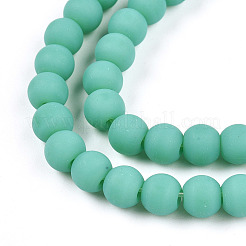 Opache perle di vetro fili&nbsp;GLAA-T032-P6mm-MD12