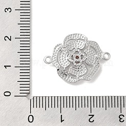 Ciondoli per connettori in vetro pavé in ottone&nbsp;KK-Z073-32P-03