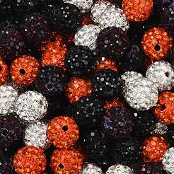 Halloween-Thema Pavé-Disco-Kugel-Perlen&nbsp;RB-L037-04
