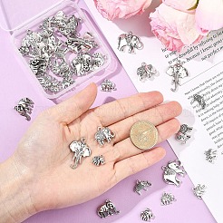 45 pièces 9 styles pendentifs en alliage de style tibétain&nbsp;FIND-YW0011-10