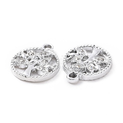 Colgantes de aleación de Diamante de imitación&nbsp;ALRI-C008-10P