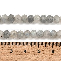 Fili di perline di labradorite naturale rondelle&nbsp;G-O095-04-A-01A