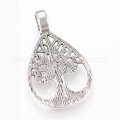 Pendente in lega stile tibetano&nbsp;TIBEP-Q064-06AS-RS