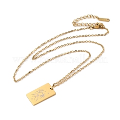 Collane con ciondoli a forma di costellazione in acciaio inossidabile dorato 202&nbsp;NJEW-K380-02G-11