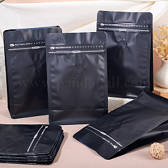 10 Stück wiederverschließbare Kaffeebeutel mit Reißverschluss aus Bopp und aluminisiertem PET und PE mit Ventil&nbsp;ABAG-TA0001-93G