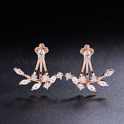 Orecchini pendenti alla moda in ottone placcato oro 18k&nbsp;JE323A