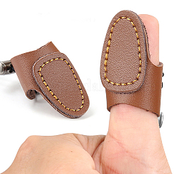 1 verstellbarer Daumenschutz aus PU-Leder zum Schießen&nbsp;DIY-CL0002-38B
