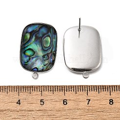 Ohrstecker aus natürlichem Paua-Muschel-Stein aus 304 Edelstahl&nbsp;STAS-Z125-08P
