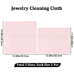 4 chiffon de polissage pour argent de 2 styles&nbsp;TOOL-BBC0001-05A