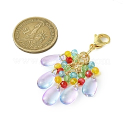 Decorazioni pendenti con perline di vetro&nbsp;HJEW-JM02801-02