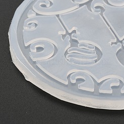 Moldes de silicona de calidad alimentaria para posavasos navideños&nbsp;DIY-H145-08