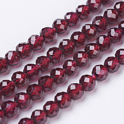 Chapelets de perles de grenat naturel&nbsp;X-G-D167-A-3mm