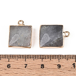 Anhänger aus natürlichem Labradorit mit Facettenschliff&nbsp;G-T139-95A