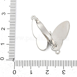 Messing Micro Pave klare Zirkonia Falte über Verschlüsse&nbsp;KK-Z078-35P