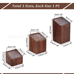 3 cadre d'affichage de carte de table en acrylique et bois&nbsp;AJEW-GA0004-19B