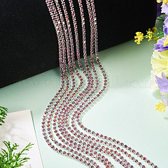Cadenas de copa de aleación de vidrio con rhinestone de 5 yarda&nbsp;AJEW-TA0002-49B