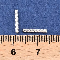Perles de tube en laiton texturé&nbsp;KK-H250-01A-S