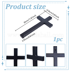 Décorations murales en bois de pin croisé&nbsp;AJEW-WH0314-777