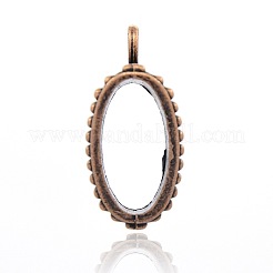 Staffe per tubi in lega in stile tibetano&nbsp;PALLOY-J264-19R-NF