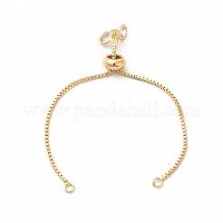 Bracelets coulissants en verre en laiton réglables&nbsp;KK-A178-05G