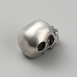 925 perline teschio in argento sterling&nbsp;LS-FIND-WH00670-79AS