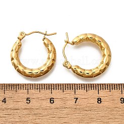 Boucles d'oreilles créoles en acier inoxydable 304 pour femmes&nbsp;EJEW-L296-071G