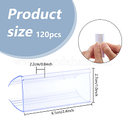 120 porta etichetta rettangolare in PVC per cartellini dei prezzi&nbsp;FIND-DC0008-51
