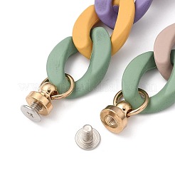 Catena barbazzale in acrilico verniciato a spruzzo per portachiavi fai da te&nbsp;HJEW-JM00400-05