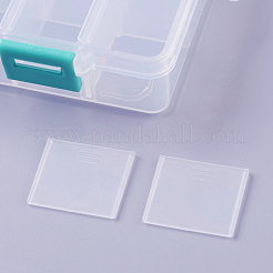 Boîte en plastique de stockage d'organisateur&nbsp;X-CON-X0002-03