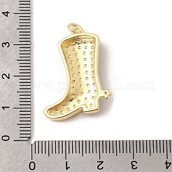 Pendentifs avec zircon cubiques à micro-pavés en laiton&nbsp;KK-H267-112G-02