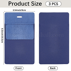 Astuccio portapenne rettangolare in pelle PU per medico e infermiere&nbsp;AJEW-WH20060-95A
