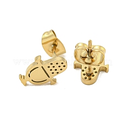 Boucles d'oreilles à tige en acier inoxydable 304&nbsp;EJEW-G384-04D