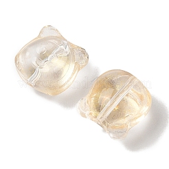 Perles de verre transparentes peintes en aérosol&nbsp;GLAA-Z011-01D