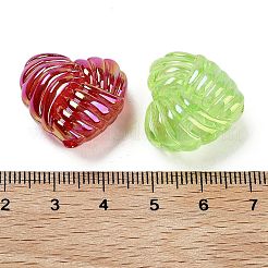 Placcatura uv luminosa perline acriliche iridescenti arcobaleno&nbsp;OACR-O008-06