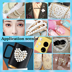 Cabochons imitation perles en plastique ABS et acrylique opaque&nbsp;OACR-PH0001-89