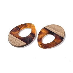Colgantes de resina & madera&nbsp;WOOD-F015-17G