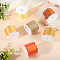 6 Rolle 6 Farben 6-fädiges Polyester-Metallic-Garn&nbsp;OCOR-TA0003-13